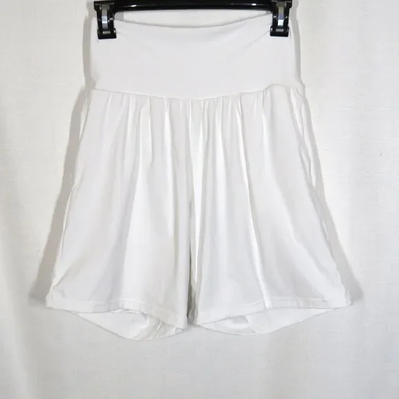 Halara SoftlyZero Airy Super High Waist 2-in-1 Cool Touch 7" Yoga Shorts White M - Picture 2 of 8